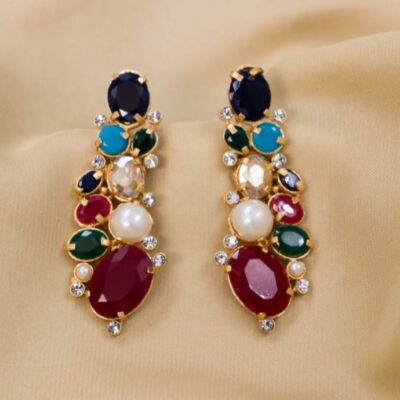 oval drop earrings