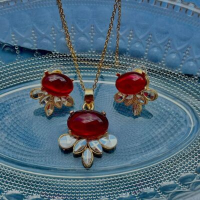 Red Set Kundan
