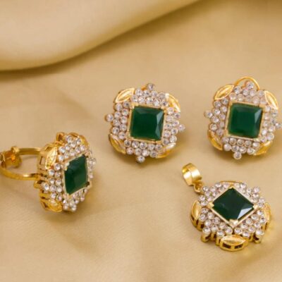 Green Pendant Set